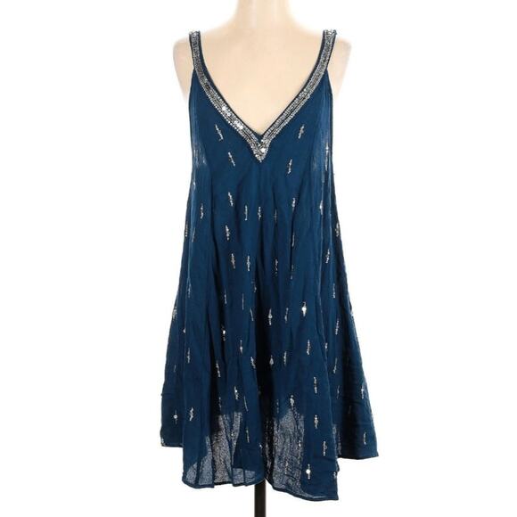 Free People Rising Sun Sequin Mini Dress - Picture 2 of 7